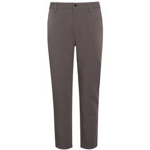 利郎官方 九分休闲裤男士宽松弹力2025秋季新款商务深咖色裤子男