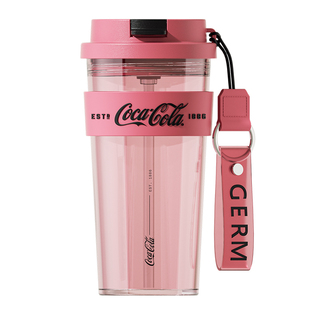 GERM可口可乐水杯女新款2025高颜值咖啡杯便携运动tritan吸管杯