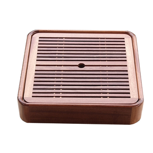 小茶盘家用中式套装户外储水茶台简约小型黄花梨木迷你中式茶托盘