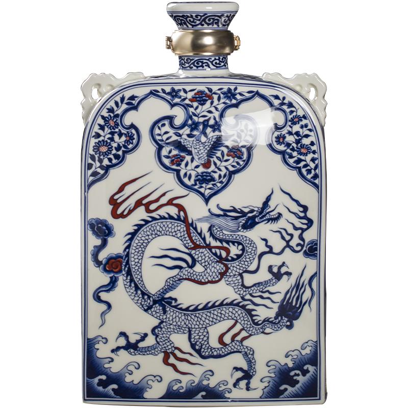 承启景德镇陶瓷密封酒瓶家用酒壶