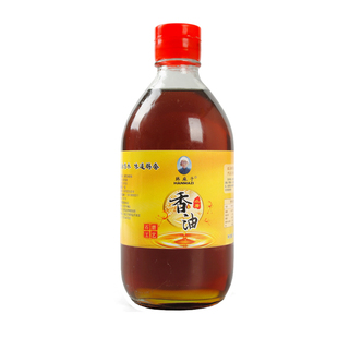 韩麻子纯香油500ml装白芝麻香油农家自榨小磨香油纯正宗芝麻油