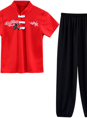 儿童武术服中国风表演服男女套装
