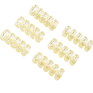 5孔活页扣环夹环扣diy可拆卸打孔环扣圈b5线圈环透明书环卡圈装订成册厚书本A5活页封面不硌手塑料夹文件打孔