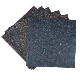 健身房橡胶地垫家用拼接减震垫力量区防震垫隔音地板运动塑胶地板