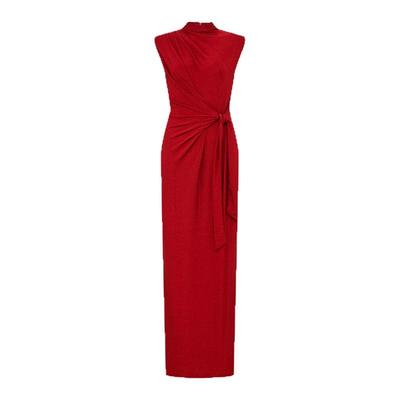 [重工金属针织]DVF2026早春新款鎏金红轻礼服裹身裙DW4T006