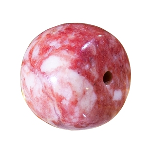 天然鸡血朱砂老型珠桶珠原矿石散珠子椭圆珠隔珠转运珠DIY手串珠