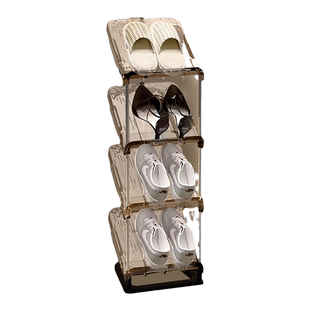 简易鞋架2024爆款入户门家用门口超窄小型拖鞋收纳架多层小窄鞋柜