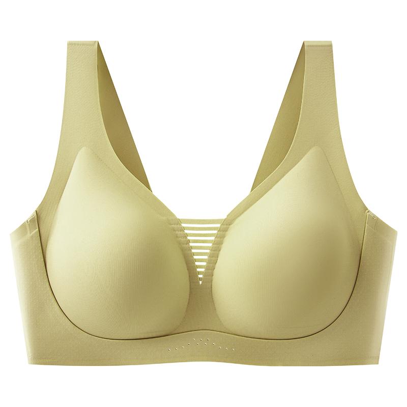 夏季宽带女士内衣乳胶无痕无钢圈小胸聚拢收副乳防下垂少女文胸薄