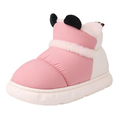 加绒加厚厚底中大童保暖软底棉鞋