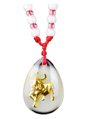 打麻将赢钱夜光生肖项链挂件