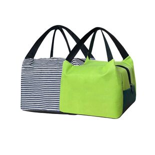 学生手提饭盒袋上班带饭加厚铝箔保温包简约大容量防水午餐便当包