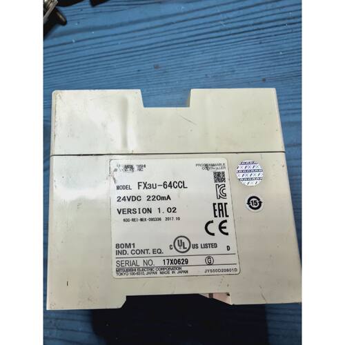 议价PLC模块FX3U64CCL拆机件24VDC供电维修