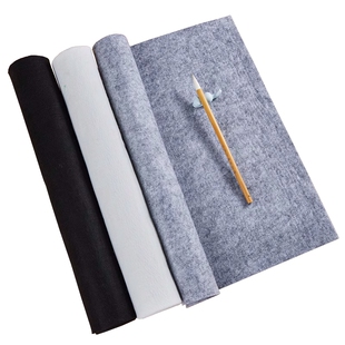 庆学堂加厚毛毡垫书法书画初学者专用宣纸国画软笔书法练毛笔字套装可定制毛毡毡子灰色文房四宝用品垫桌布