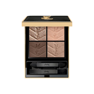 【自营】YSL/圣罗兰高定皮革四色眼影 大地色细闪100化妆品女生