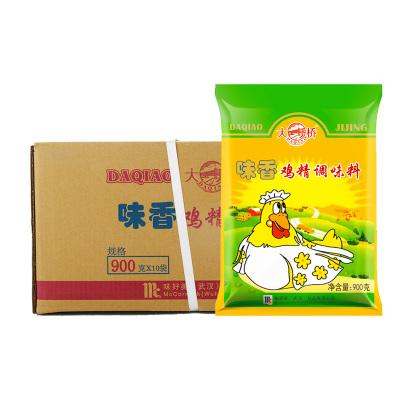 整箱大桥鸡精900gX10袋 武汉味好美商用大袋装餐饮味香鸡精调味料
