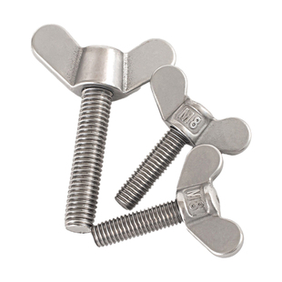 元宝手拧螺丝焊接304不锈钢蝶形螺丝蝴蝶型羊角螺栓M8M10M12M16