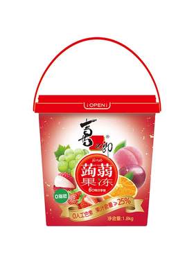 喜之郎1.8kg蒟蒻果冻桶6口味
