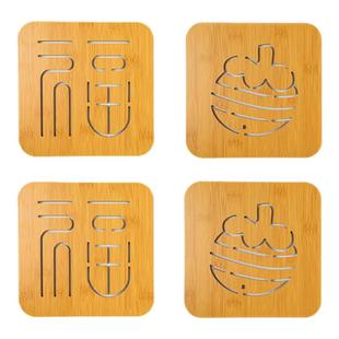 隔热垫加厚家用中式新款碗菜盘木质杯垫收纳架耐高温防烫砂锅垫子