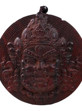 印度小叶紫檀红木手把件黄财神