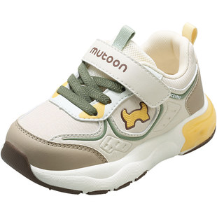 牧童学步鞋男宝宝鞋子春秋新款童鞋儿童闪灯鞋软底幼童运动童鞋女