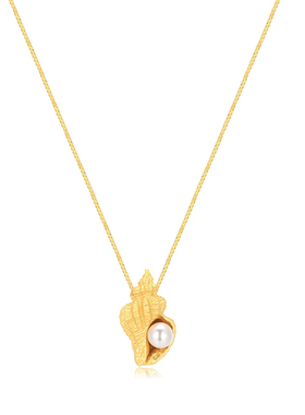 S925女复古戒指海螺沙滩