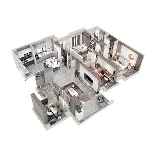 好莱客全屋定制整体衣柜电视柜橱柜木门定制高定整家套餐设计定制