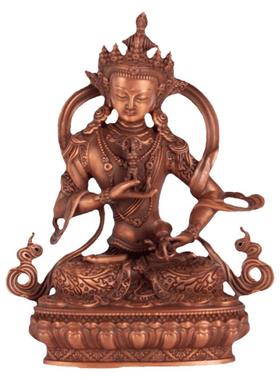 纯紫铜金刚萨埵佛像中式办公室