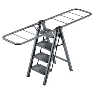 梯子晾衣架两用二合一家用多功能折叠人字梯乔迁爬梯室内家庭专用
