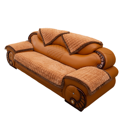 冬天加厚仿兔绒防滑沙发垫