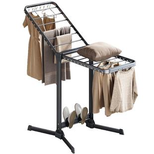 比人晾衣架折叠落地阳台家用晾衣杆不占地室内外多功能户外晾被子