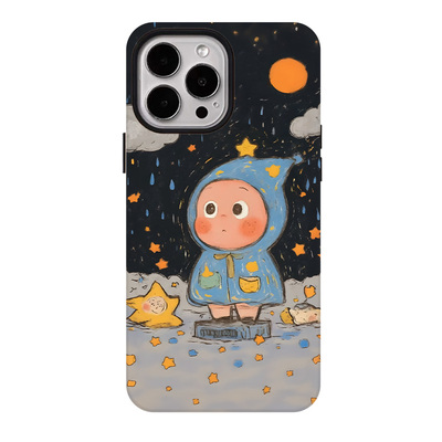 油画星星仔适用苹果17promax手机壳iphone16pro菲林磁吸支架个性华为P80小米15小众vivo防摔保护壳oppo冬季