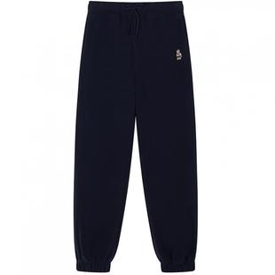 TeenieWeenie小熊女装卫裤冬季休闲舒适刺绣运动感抽绳束脚裤长裤