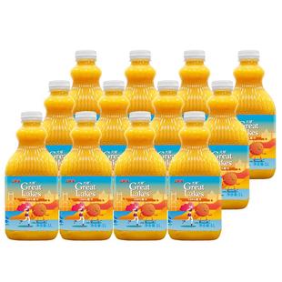 上好佳大湖100%橙汁果汁饮料整箱1L*12瓶婚庆家宴