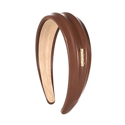 美拉德咖色系宽边发箍女款高级感