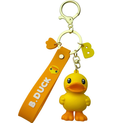 B.Duck小黄鸭立体鸭钥匙扣女网红款可爱汽车钥匙链创意书包包挂件