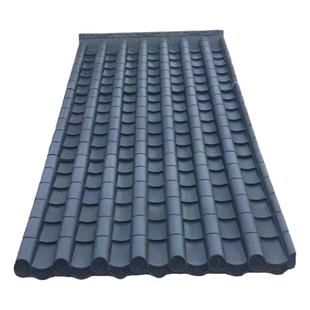 拼接仿古树脂瓦中式屋檐门头屋面雨棚装饰仿小青瓦塑料琉璃瓦片