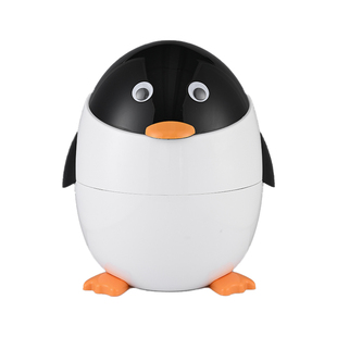 垃圾桶家用2025新款创意卡通企鹅大容量卧室儿童房卫生间厕所带盖