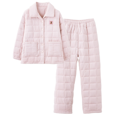 思莉太太情侣珊瑚绒三层夹棉睡衣