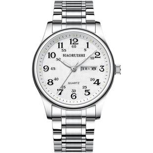 瑞士正品男士手表自动机械商务防水夜光老人中老年人爸爸石英男款