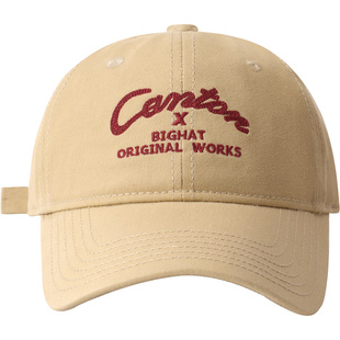 大头星球大头围鸭舌帽加大猫耳针织帽