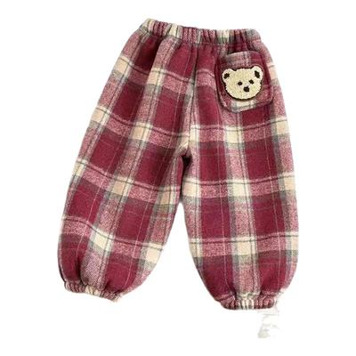 男女童2024冬季新款儿童卡通长裤