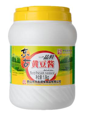 东古一品鲜黄豆酱1.8kg大桶装2.1kg豆瓣酱炒菜拌面熟酱蘸酱