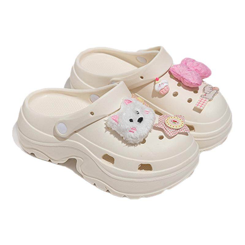 日本【足弓支撑】厚底洞洞鞋女款