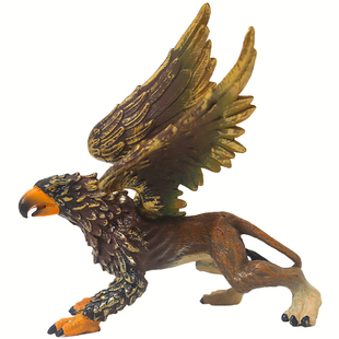 仿真狮鹫格里芬飞龙怪兽神兽动物手办老鹰模型儿童玩具装饰摆件