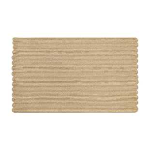 手工编织天然黄麻入户门地垫外贸出口素色条纹亚麻防滑浴室脚垫