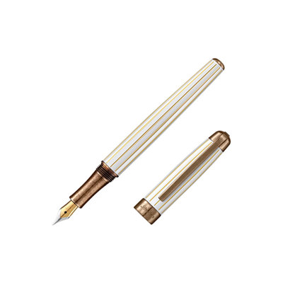 Laban/劳彭Antique'II古典系列钢笔白色条纹 ins高颜值文艺复古