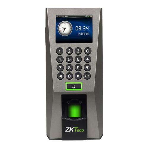 ZKTeco/门禁机F18指纹考勤门禁一体机刷卡办公室门禁系统套装控制器