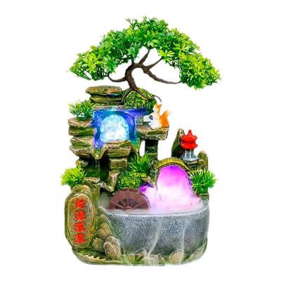 创意流水喷泉摆件生财摆件循环水客厅办公室书房开业送礼桌摆装饰