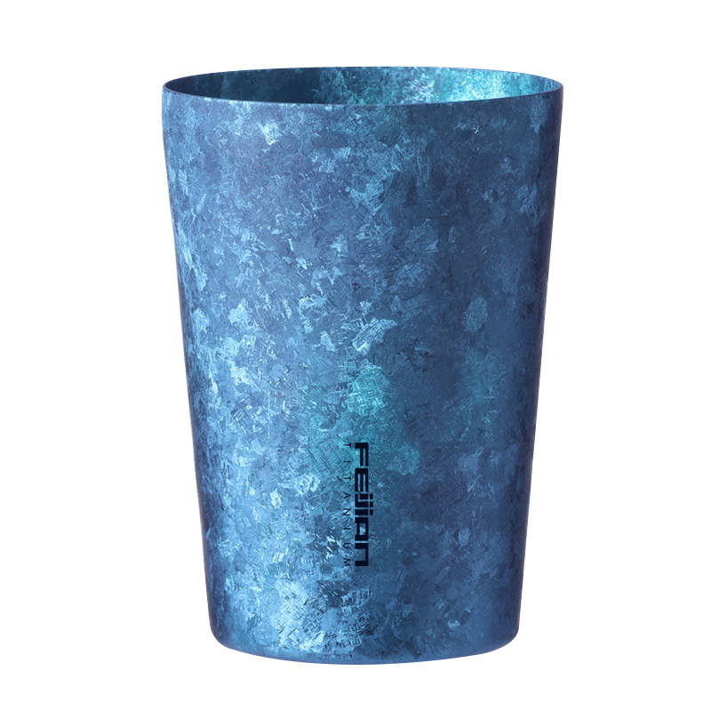 【限量活动】飞剑纯钛水杯保鲜抑菌啤酒杯双层隔冷隔热咖啡杯