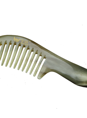 宝锐天然黄牛角梳子通用防脱发